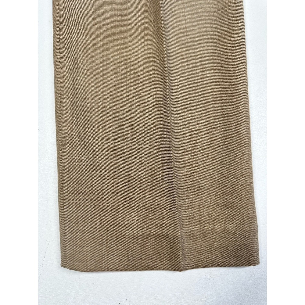 Lauren Ralph Lauren Women's Sz: 6 Linen Wool Bl Beige Pleated Dress Pants (b32) - Picture 3 of 5